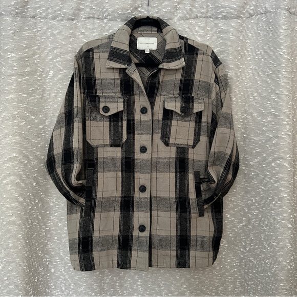 Lucky Brand Tops - Lucky Brand Plaid Button-Up Shirt Jacket